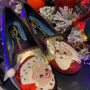 Irregular Choice Christmas Flats sz 40/US 9